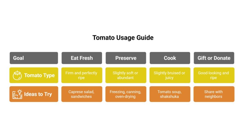 Plan What You'll Do With the Tomatoes