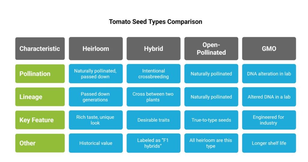 The 4 Main Types of Tomato Seeds